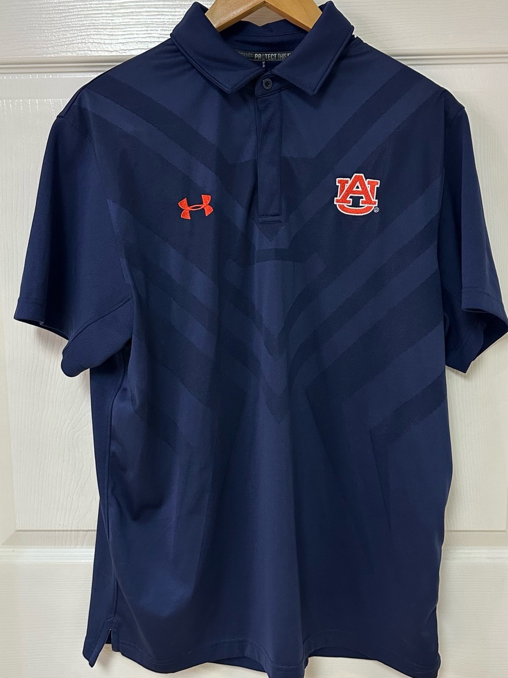 Under Armour Auburn Tigers War Eagle Navy Performance Polo Shirt